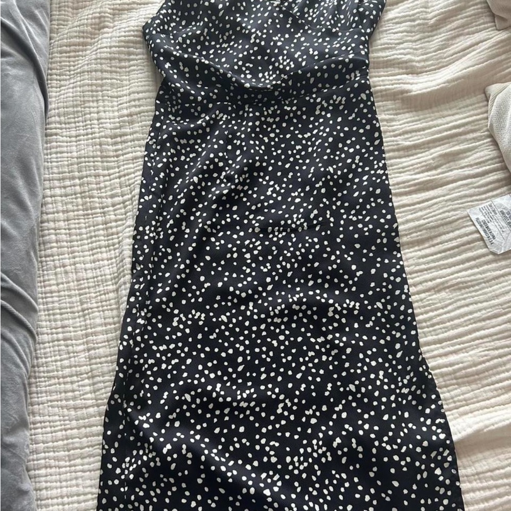 Forever 21 Black and White polkadot Maxi Dress